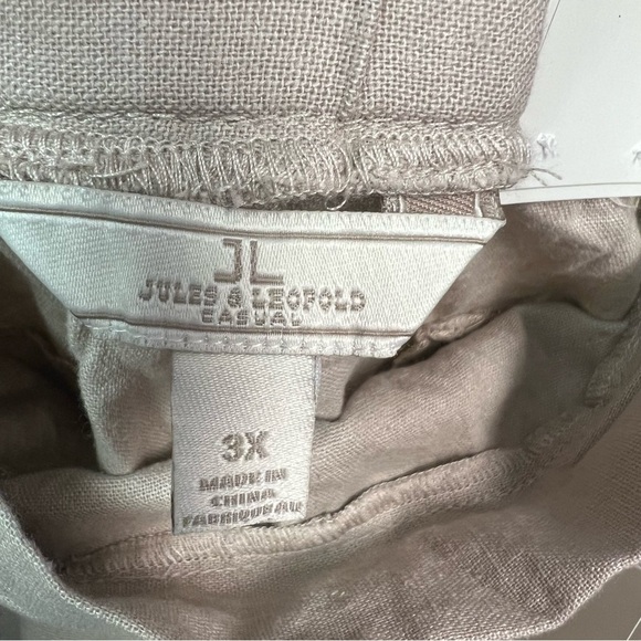 Jules & Leopold Cream Chinos Relaxed Fit Lightweight - Picture 5 of 9